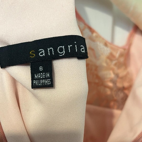 Coral Formal Dress by Sangria (US 6) - Picture 4 of 5